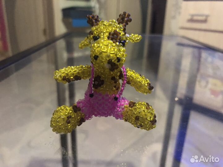 Жираф из бисера