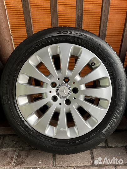 Диски с резиной мерседес оригинал 205/55/16