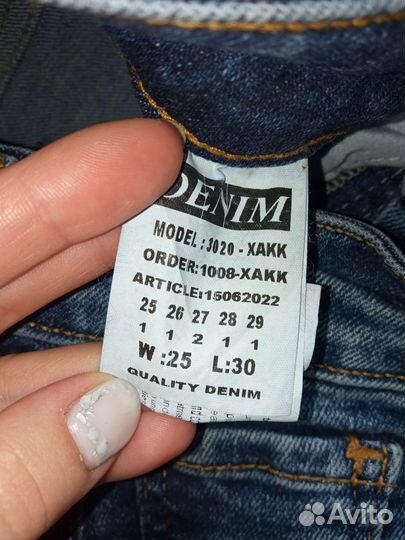 Джинсы (не стрейч) 25р