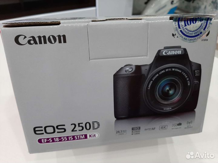 Зеркальный фотоаппарат canon eos 250d