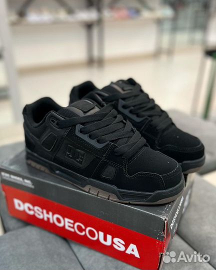 Дутыши кеды Dc shoes stag черные