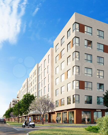 1-к. квартира, 44 м², 4/7 эт.