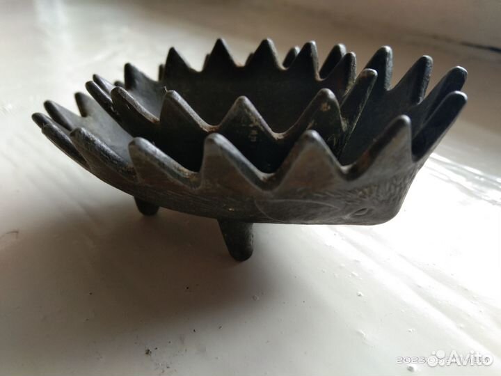 Чугунная пепельница Ёжик СССР