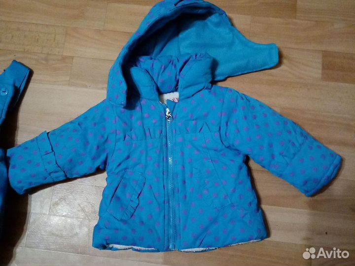 Куртка с камбинзоном детская зимняя