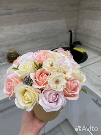 Мыльный букет к 8 марта