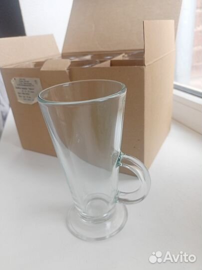 Кружки, стаканы для латте,набор 6 штук