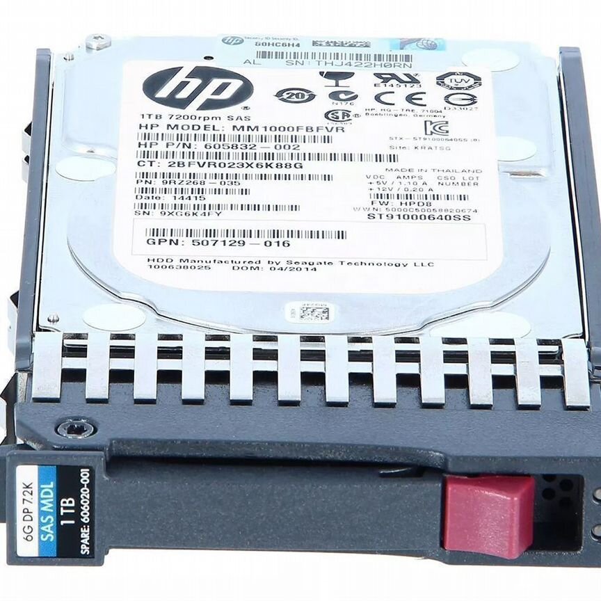 [606020-001] Жесткий Диск Hp 1tb Sas 2,5" Hdd 606020-001