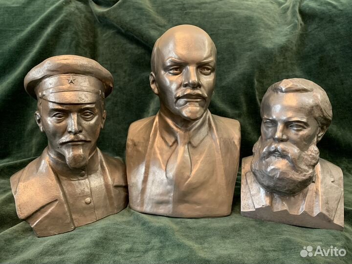 Бюсты Ленин Дзержинский Энгельс
