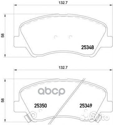 P18025 колодки дисковые передние Hyundai Solar