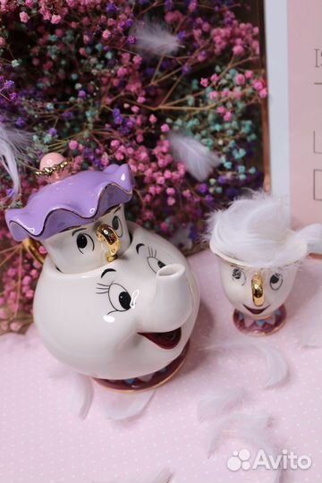 Сервиз чайный из мультфильма Красавица и чудовище