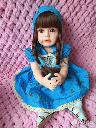 Кукла Реборн силиконовая,55см,можно купать