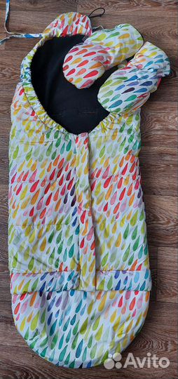 Зимний конверт в коляску leokid + муфта