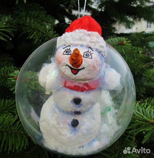 Ватные елочные игрушки