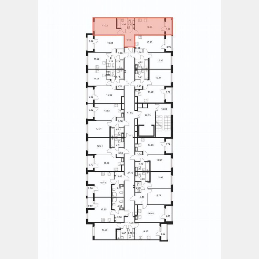 1-к. квартира, 44,1 м², 3/9 эт.