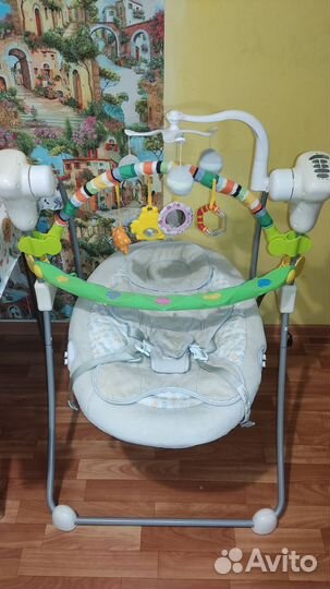 Детский стульчик - шезлонг для кормления 2 в 1