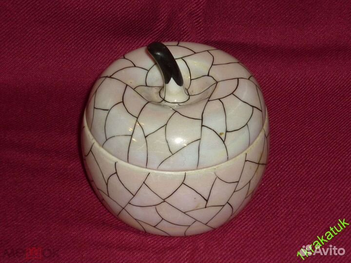 Шкатулка яблоко. Артель прогресс. Клеймо