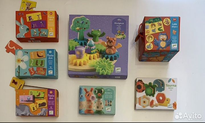 Новые игры Djeco для малышей (18 мес+, 2+)