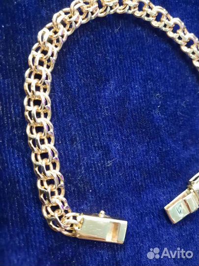 Золотая цепь и браслет 