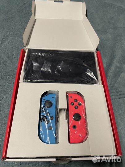 Nintendo switch oled 64+128 gb + игры