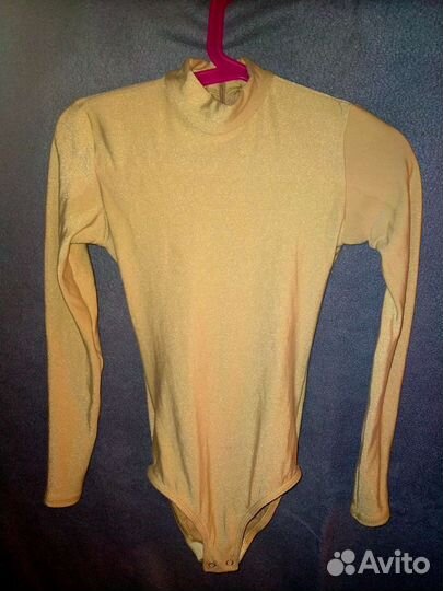 Боди утеплённое телесное для фигурного катания