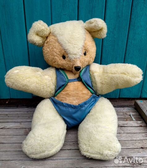 Игрушка медведь мишка плюшевый 60 см СССР