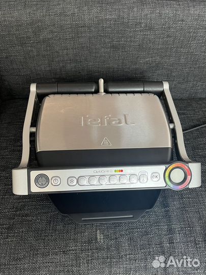 Гриль tefal optigrill gc712d34
