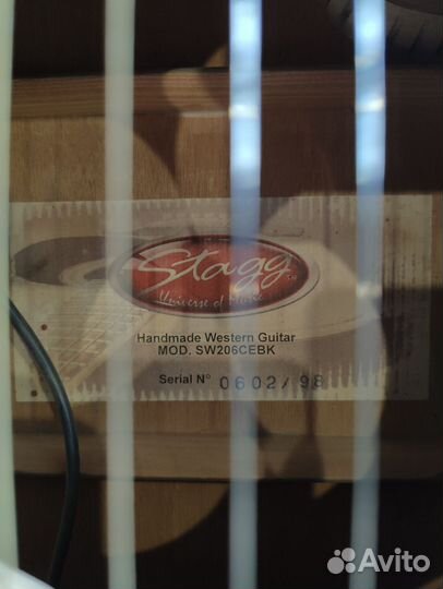 Гитара электроакустика stagg
