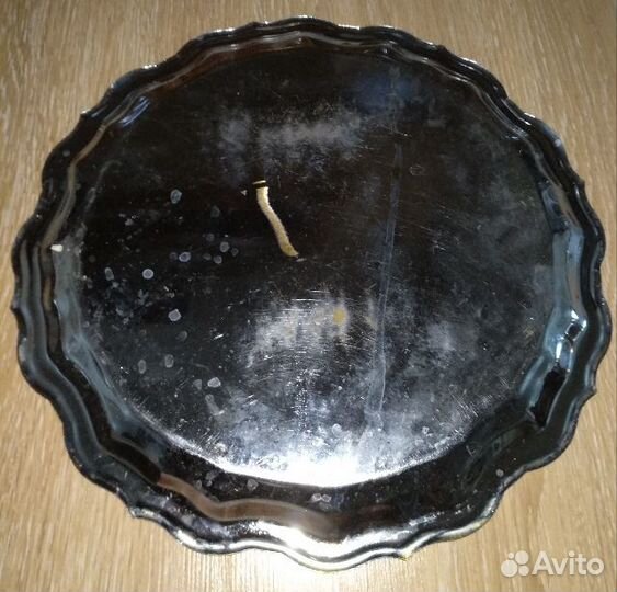 Поднос Латунь никелированная