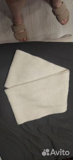 Шарф снуд молочного цвета