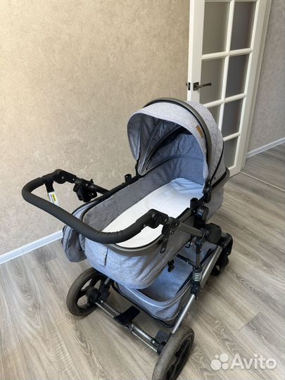 Детская коляска 2в1 Luxmom 555 трансформер серый