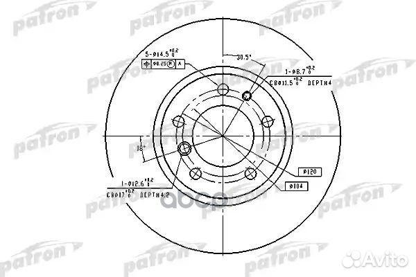 Диск тормозной передн BMW: 5 88-95, 5 Touring 9