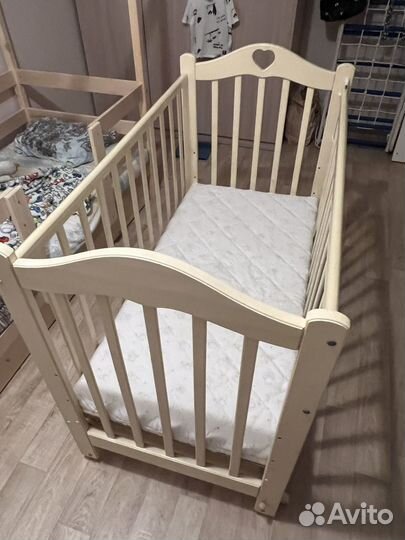 Кровать детская 120х60 с поперечным маятником