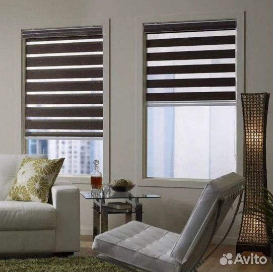 Рулонные шторы день, ночь