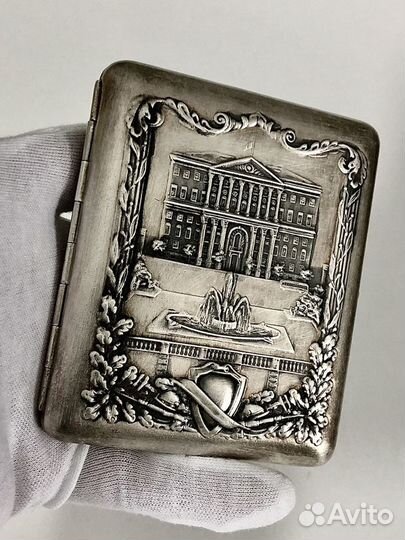 Портсигар новый Моссовет латунь СССР 40-50х годов