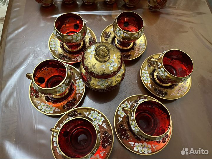 Посуда Богемия лепка Чехословакия