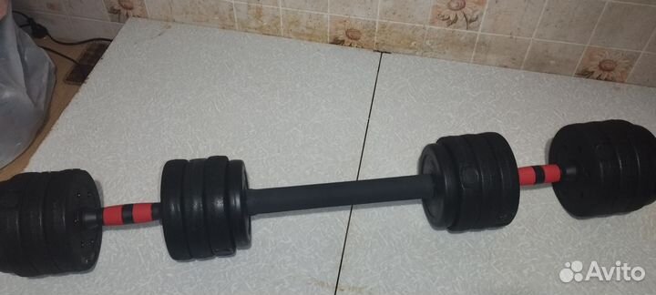 Гантели разборные+штанга