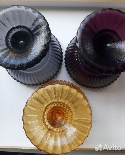 Ваза цветное стекло Финляндия