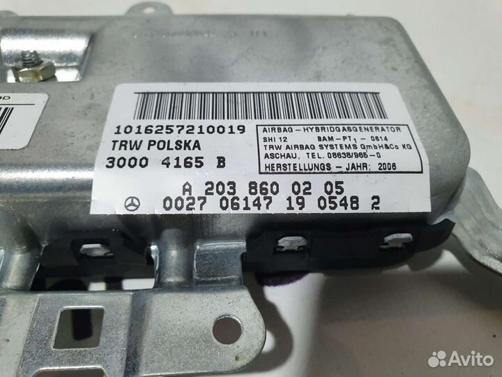 Подушка безопасности задней двери Mercedes W211