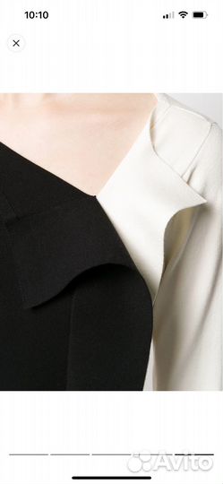 Twinset Двухцветное платье асимметричного кроя