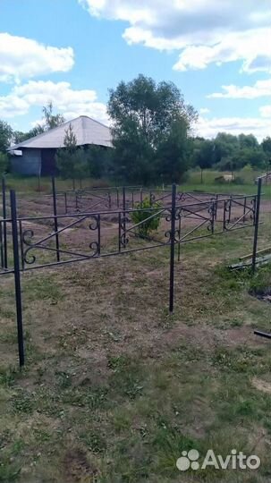 Изготовление ограды на могилу возможна установка