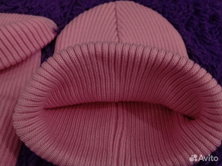 Комплект женский шапка со снудом 55-58 единый