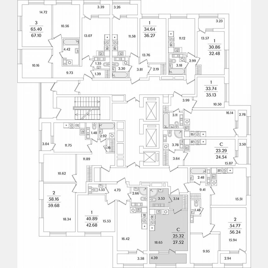 Квартира-студия, 27,5 м², 14/23 эт.
