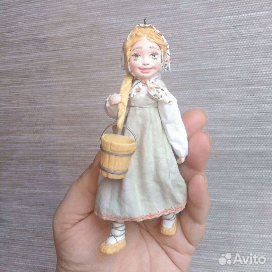 Ватная игрушка на елку