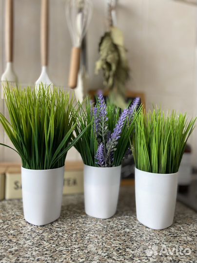 Искуственное растения в кашпо