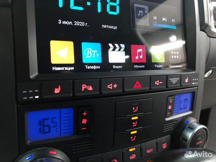 Android магнитола Touareg GP 2002-2010, есть Teyes