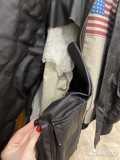 Кожаная куртка air force 2