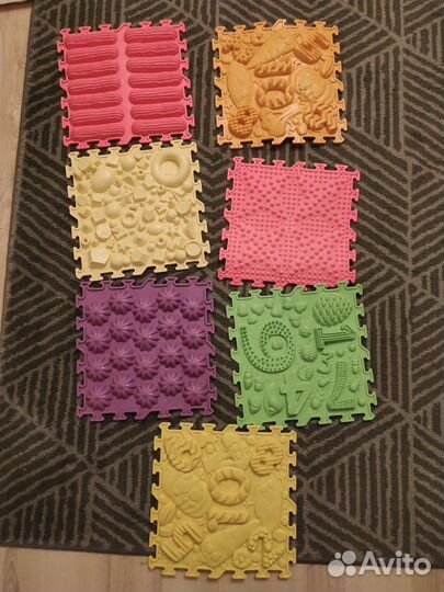 Детский коврик пазл ортопедический ортоша