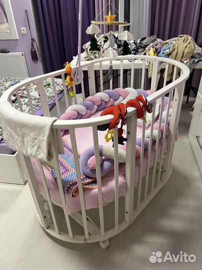 Кровать трансформер круглая с маятником