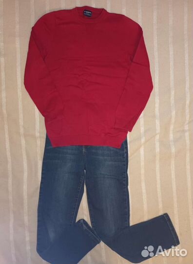 Джинсы и кофты для мальчика р140