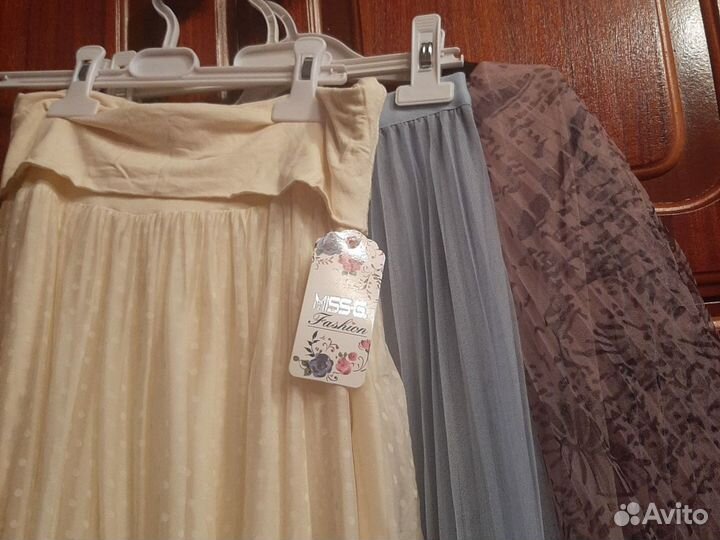Красивые юбки шелк Италия и сетка